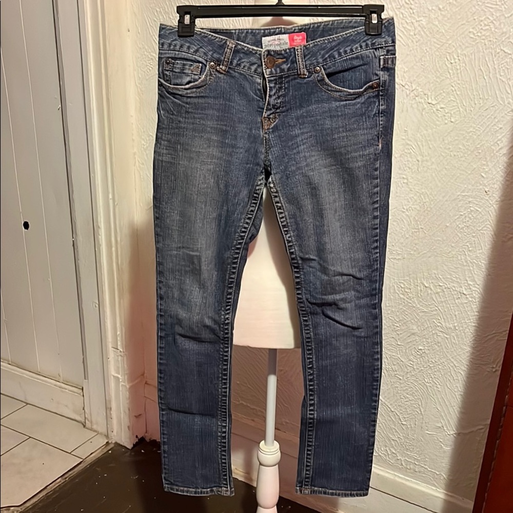 Aeropostale Blue Straight Leg Jeans